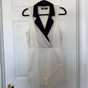 Missguided Tuxedo Romper